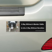 Border Collie Star Cute Hond Bumpersticker (Op auto)