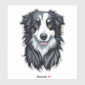 Border Collie Sticker (Vel)