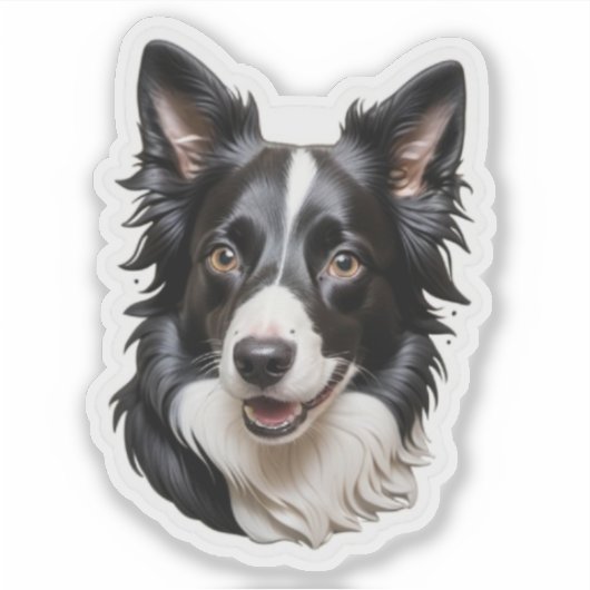 Border Collie Sticker (Voorkant)