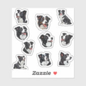 border collie sticker pack (Vel)