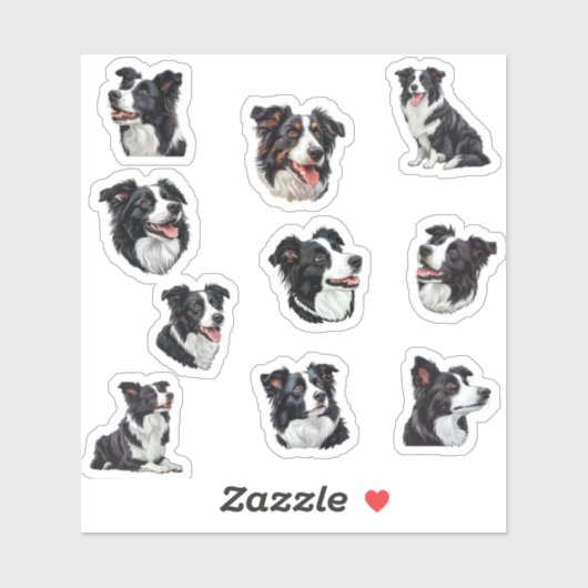 border collie sticker pack (Vel)