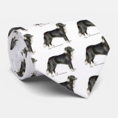 Border Collie Stropdas (Opgerold)