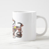 Border Collie sunflowers  Grote Koffiekop (Rechts)