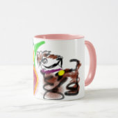 Border Collie sunflowers  Mok (Voorkant rechts)