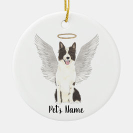 Border Collie Sympathie Herdenking  Keramisch Ornament