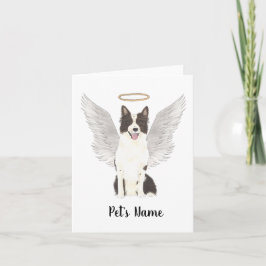 Border Collie Sympathy Memorial Kaart