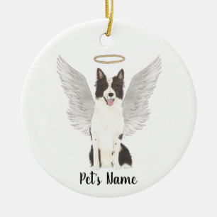 Border Collie Sympathy Memorial Keramisch Ornament