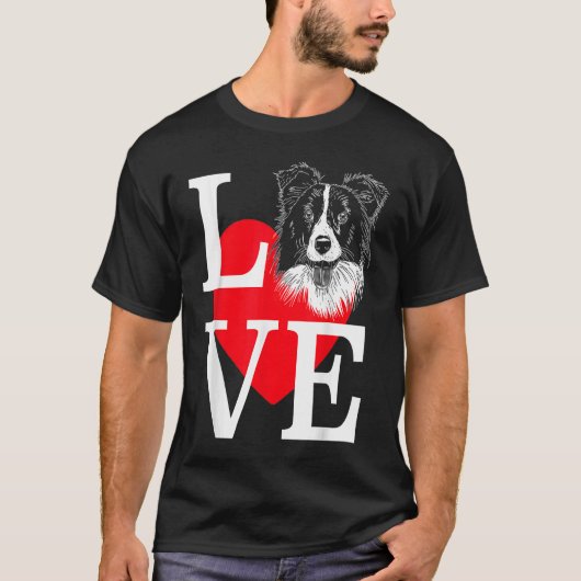 Border Collie T-shirt (Voorkant)