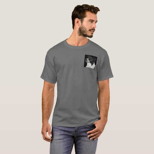 Border Collie T-shirt - "Ben" 2 (Voorkant volledig)