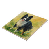 Border Collie Tegeltje (Zijkant)