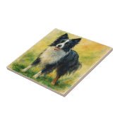 Border Collie Tegeltje (Zijkant)