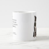 Border Collie tegen Wife Jumbo Mok (Voorkant)