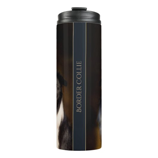 Border Collie Thermosbeker (Voorkant)