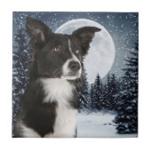 Border Collie Tile Tegeltje (Voorkant)