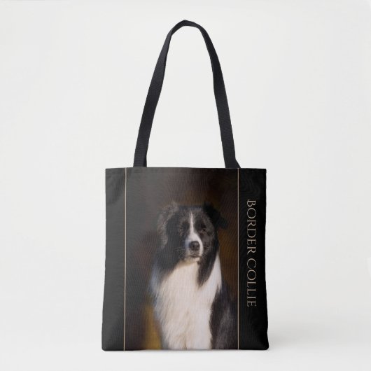 Border Collie Tote Bag (Voorkant)