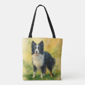 Border Collie Tote Bag (Achterkant)
