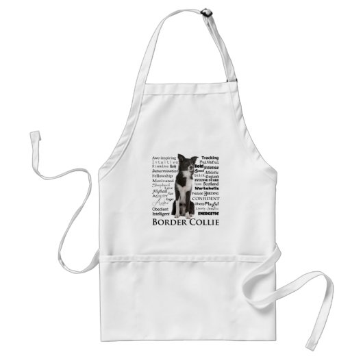 Border Collie Traits Apron Standaard Schort (Voorkant)