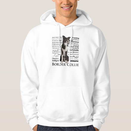 Border Collie Traits Hoodie (Voorkant)