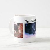 Border Collie Trio Dog Fotografie Koffiemok (Voorkant links)