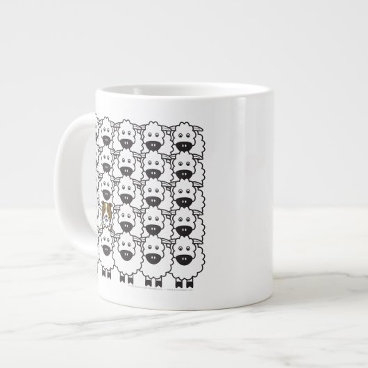 Border Collie tussen de schapen Grote Koffiekop (Links)