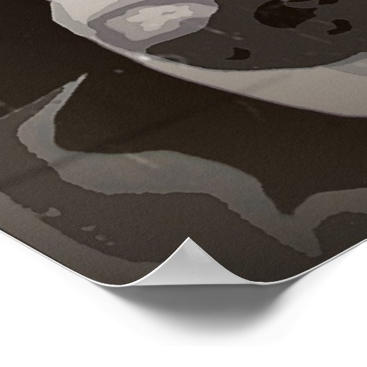 Border Collie urban no. 1 art poster (Hoek)