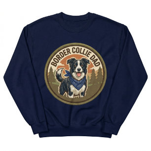 Border Collie Vader Crewneck Hond Vader Cadeau V Trui