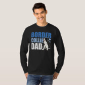 Border Collie Vader Hond Vaderdag Border Collie T-shirt (Voorkant volledig)