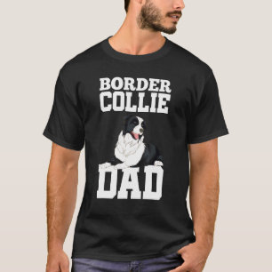 Border Collie Vader Hondeneigenaar Vaderdag Border T-shirt