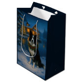 Border Collie Vakantie  Medium Cadeauzakje (Voorkant Gekanteld)