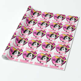 Border Collie Valentijnsdag Cadeaupapier