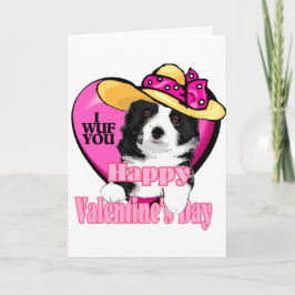 Border Collie Valentijnsdag Feestdagen Kaart