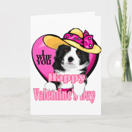 Border Collie Valentijnsdag Gifts Feestdagen Kaart