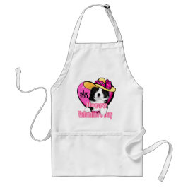 Border Collie Valentijnsdag Gifts Standaard Schort