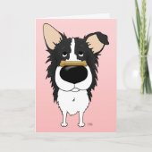 Border Collie Valentijnsdag Kaart (Voorkant)