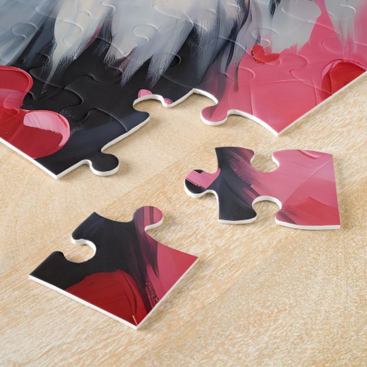 Border Collie Valentijnsdag Legpuzzel (Zijkant)