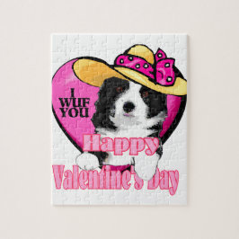 Border Collie Valentijnsdag Legpuzzel