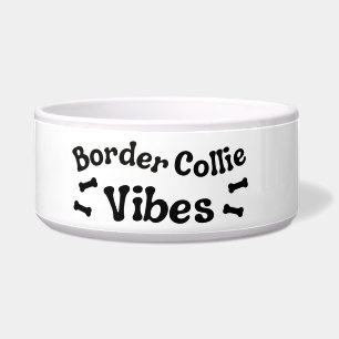 Border Collie Vibes Keramische Hondenbak Voerbakje