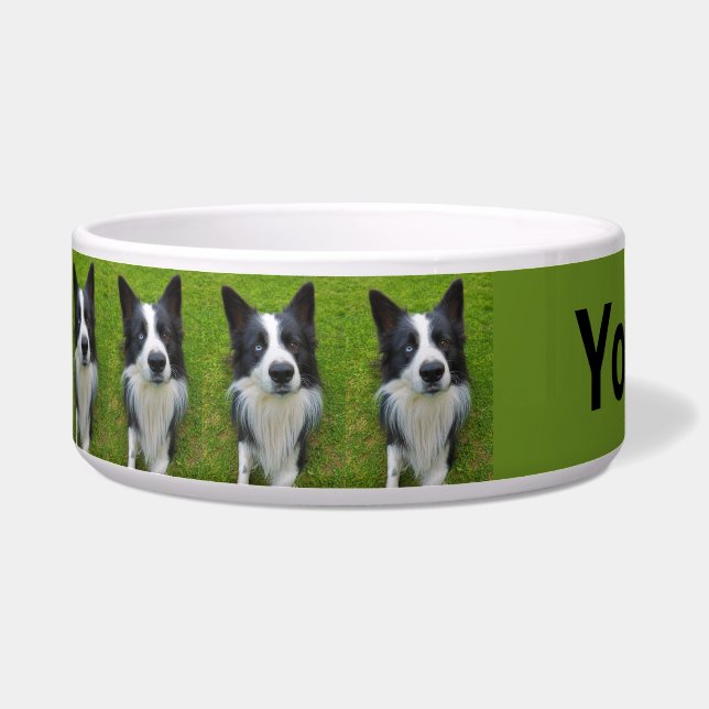 Border Collie Voerbakje (Links)