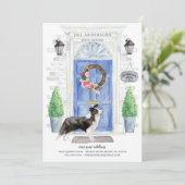 Border Collie voordeur bewegende aankondiging (Staand voorkant)