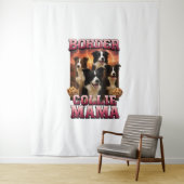 Border Collie   Wandkleed (In situ)