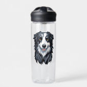Border Collie Waterfles (Voorkant)