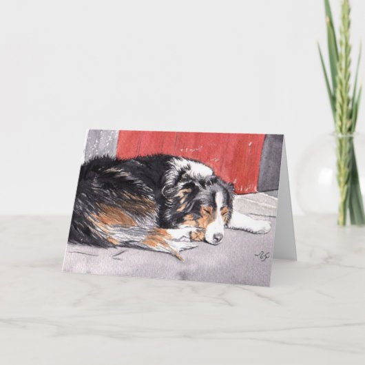 Border Collie Wenskaart Kaart (Voorkant)