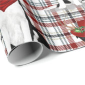 Border Collie Westerne Holiday Pond Kerstmis Cadeaupapier (Rol Hoek)