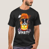 Border Collie What Border Collie With Knife Kille T-shirt (Voorkant)
