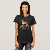 Border Collie Whisperer Flower Dog T-shirt (Voorkant volledig)