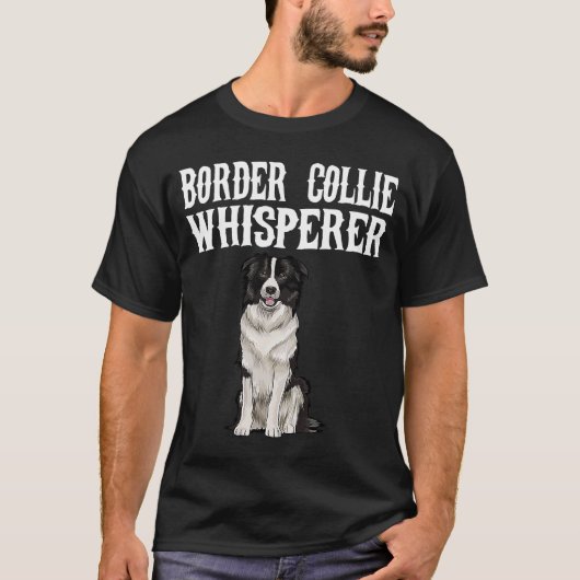 Border Collie Wisperer Dog T-shirt (Voorkant)