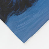 Border Collie With Christmas Lights Holiday Fleece Deken (Hoek)