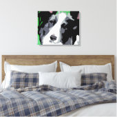 Border Collie Wrapped Canvas Prints (Insitu (Slaapkamer))