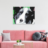 Border Collie Wrapped Canvas Prints (Insitu (Woonkamer))