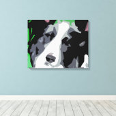 Border Collie Wrapped Canvas Prints (Insitu (Houten vloer))